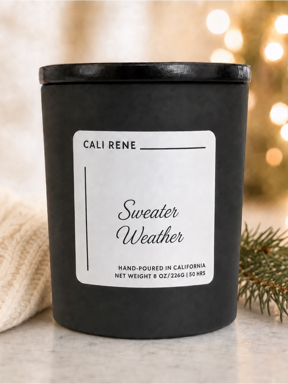 Sweater Weather Coconut Wax Candle 8 oz